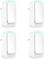 Plug In Air Ionizers - Negative Ion Technology Air Purifier - Quiet Operation Air Freshener for Home, Bedroom, Office, Garage Room - Portable Air Purifiers Odor,Pets Smell - Air Cleaner White (4 Pack）